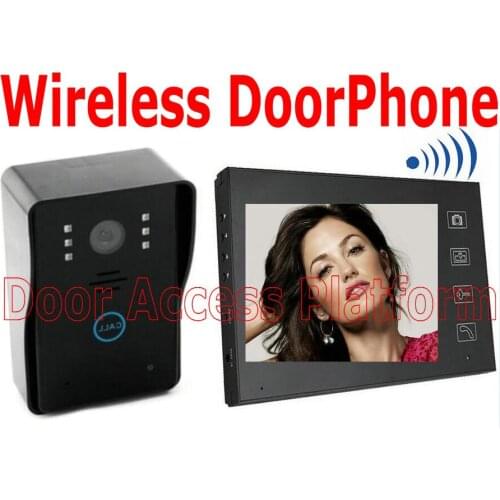 Wireless 7"inch Intercom system WIFI Door Video doorbell OutDoor camera Infrared House/Office video Door phone access controller