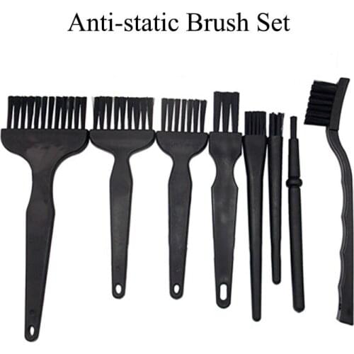 8Pcs/set Computer Cleaning Brush Kit Circuit PCB Board Motherboard Dust Brush Electronic Component Anti-static Brushes Tools