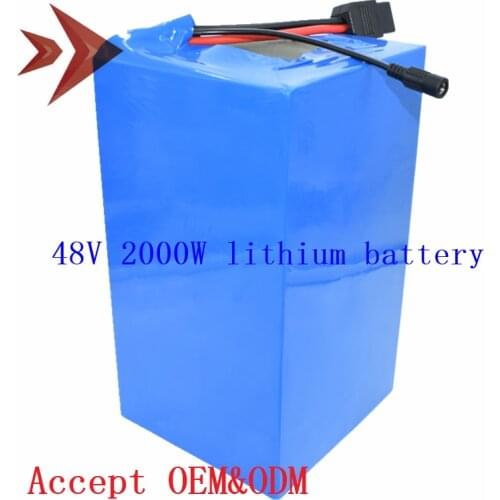 48V 40Ah Lithium Ion Battery Pack High Quality BMS 4000W ODM&OEM Electric Bike Scooters Wheelchairs Batteries
