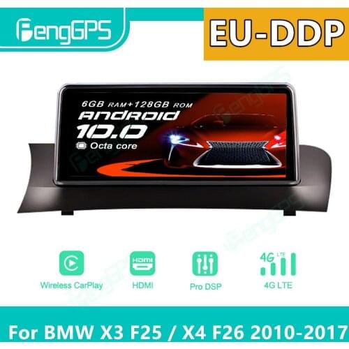 For BMW X3 F25 X4 F26 2010 - 2017 Android Car Radio Stereo Multimedia Player Autoradio Touch Display GPS Navigation unit