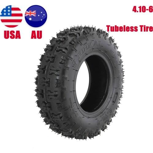 TDPRO Motorcycle Tyres Accessories 1/2PCS 4.10-6 Tubeless Tire For ATV Go Kart Mini Quad 47cc 49cc Electric Scooter Buggy Mower
