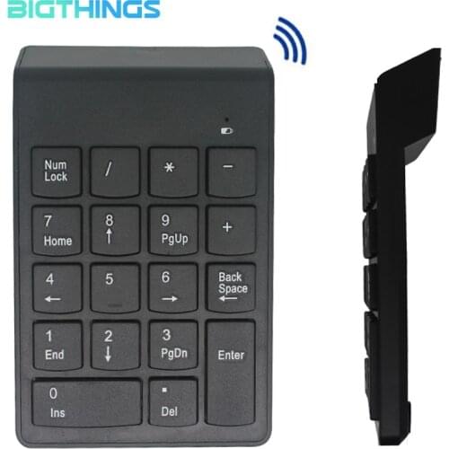 Wireless Numeric Keyboard Protable 2.4G Digit Keypad Plastic Case AAA Battery For Ipad Android Windows Phone Mackbook Tablet