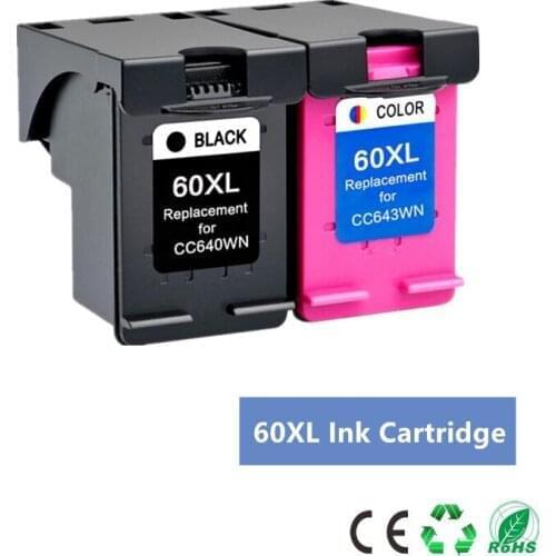 Ink cartridge 60XL Compatible for hp 60 xl for hp60 F2480 F2420 F4480 F4580 F4280 D2660 D2530 D2560 PhotoSmart C4680 printer