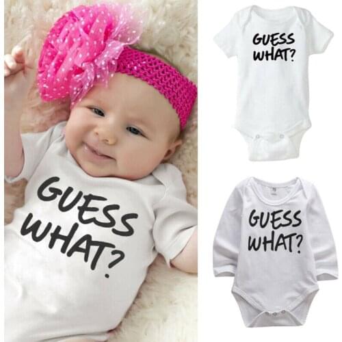 Pudcoco Newborn Infant Girls Baby Boy back hen Cotton Playsuit Clothes Long Sleeve Autumn /Short Sleeve Letter Print Rompers