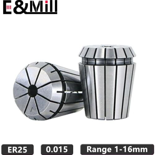ER Collet ER25 1~16mm 0.015 For CNC Milling Tool Holder Engraving Machine Lathe Mill ER25 Spring Chuck Collet CNC Tool Holder