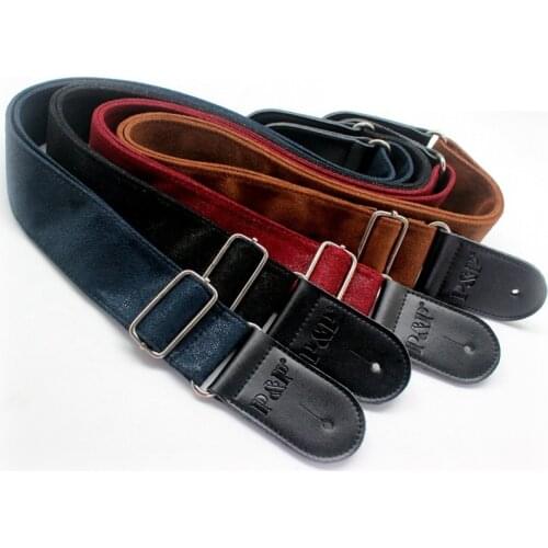 Guitar straps Thicken leather P&P guitar straps high-grade electric guitar straps musical instrument guitar accessories straps