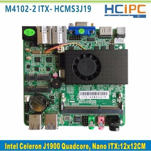 HCIPC ITX-HCMS3J19,Celeron J1900 Quad core Nano ITX motherboard,Embedded Mainboard