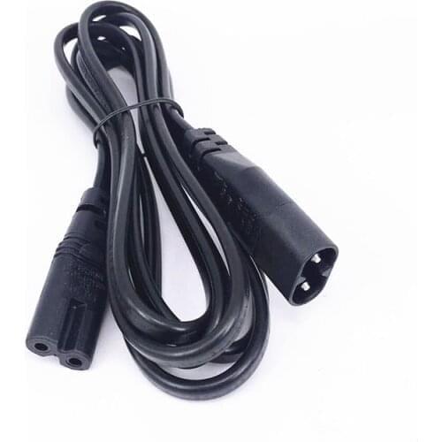 IEC 320 C8 to C7 Power cord,C7 to C8 Jumper cables,Power Extension Cable for IEC320 C7,30cm,0.75mm wire gauge