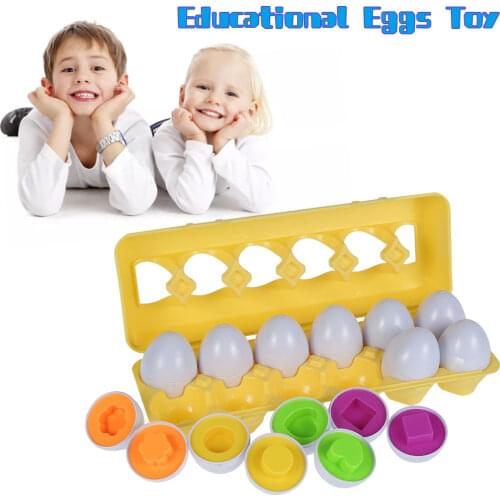 Baby Montessori Educational Eggs Toys Infant Color Shape Recognize Toddler Puzzle Game Nuts Bolts Screw Training Toy Kids Gift