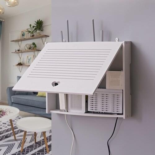 Punch-free creative light and shade installation router weak current box multimedia box empty box decorative painting