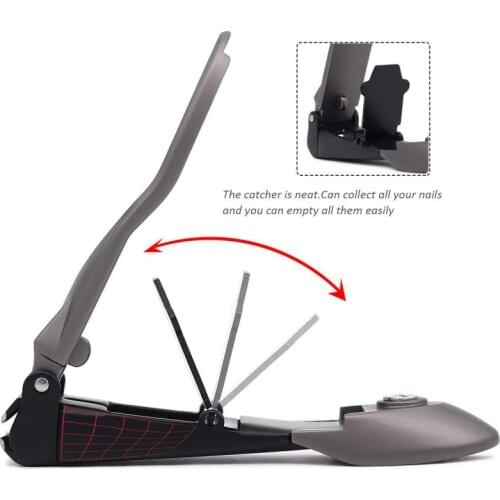 HOT 1PC Nail Clippers Three Colors Optional Anti-splash Nail Scissors Creative High-grade Stainless Steel Manicure Tool TSLM2