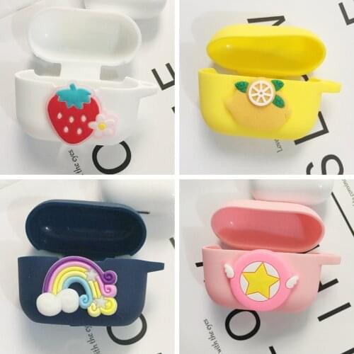 Cute Fruit Case for Huawei Honor Choice Earbuds X1 Case Cartoon Rainbow Funny Protective Earphone Cover Honor Earbuds X1 Case