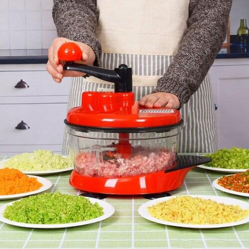 Multi-function Mixer Food Processor Kitchen Manual Powerful Egg Blender Meat Grinder Vegetable Chopper Shredder