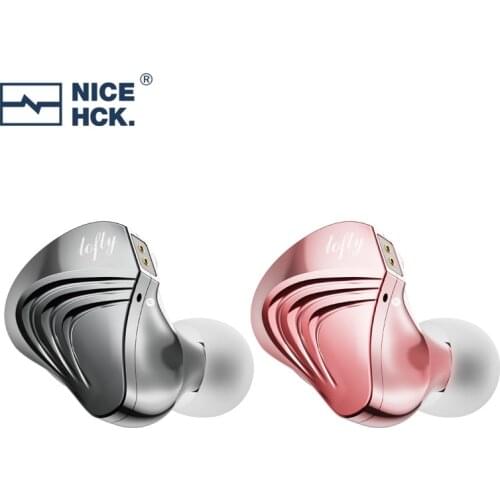 NiceHCK Lofty Flagship Earphones HIFI Headsets 2Pin Audiophile Earphone 10.1mm Pure Beryllium Dynamic Stereo Studio Earbud IEM