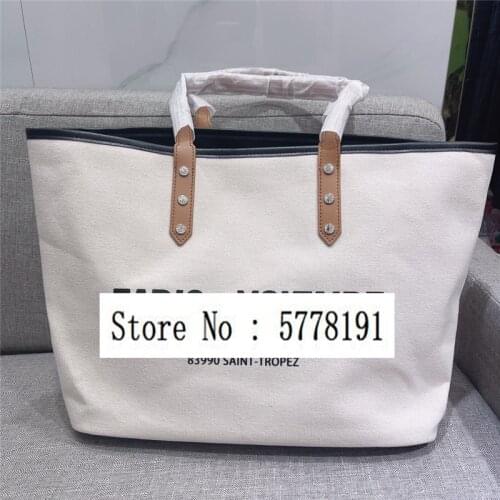 2021 new letter print Canvas Tote bag Shopping Bags