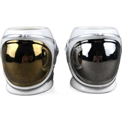 OUSSIRRO Creative Astronaut Space Helmet Ceramics Handel Coffee Large Volume Mug Office Mugs Cup Color Box For Gifts