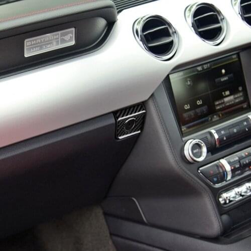 It Is Suitable For Mustang The Carbon Fiber Interior accessories Toolbox Sticker - Solid Mustang (2015-2020)