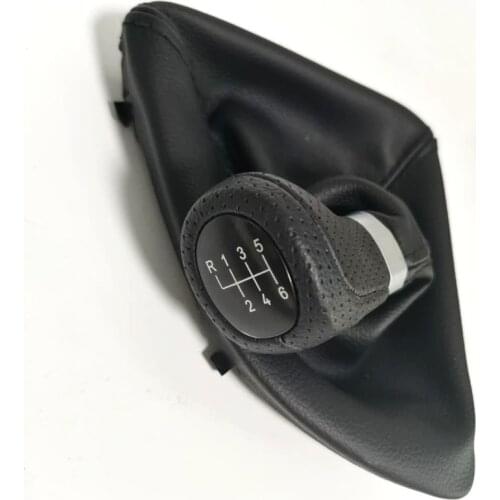 5 6 Speed Left Hand Driver Side Gear Shift Knob Head Stick Shifter Gearstick Gaiter Boot Cover Kit For BMW E81 E82 E87 E88 M