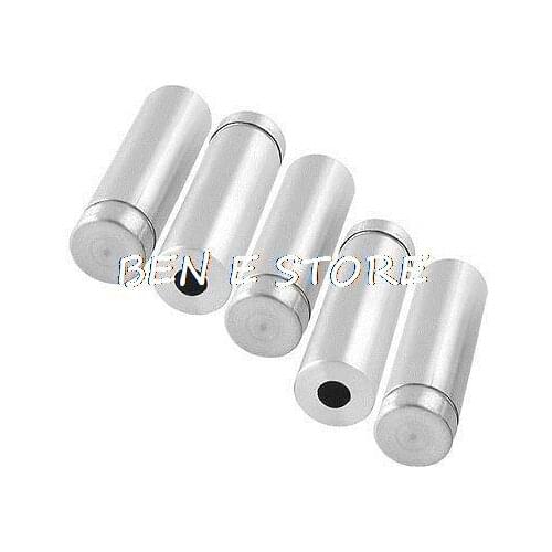 Silver Tone Stainless Steel 12mm x 40mm Advertising Nail Class Standoff