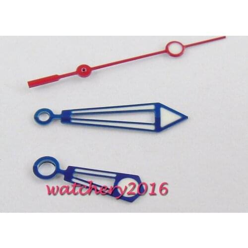 Blue Watch Hands Watch Parts Luminous fit Miyota 8205 8215 Movement