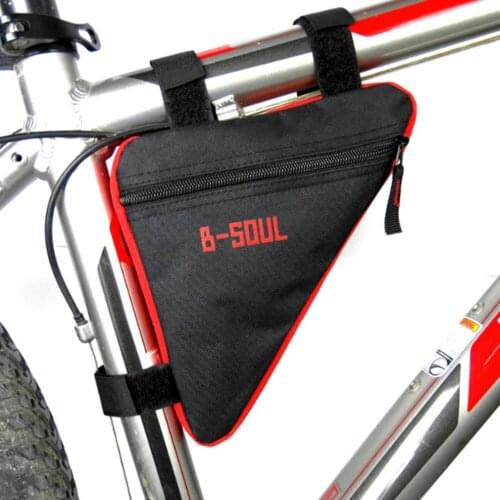 B-SOUL Waterproof Triangle Cycling Bicycle Bags Front Tube Frame Bag Bike Holder Saddle Pouch Handlebar Bike Accessories