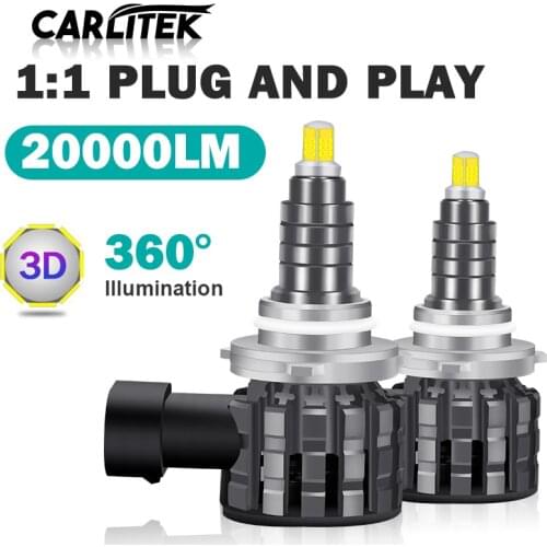 LED Headlight for car h1 6000k Pure White 9005/HB3 9006/HB4 h7 h8 h9 h11 360 Singal Bulbs 60W 20000lm waterproof Super Power 12V