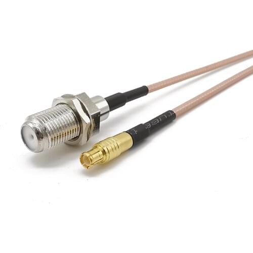 MCX-F Extension Cord MCX Male to F Female RG316 Adapter Coaxial Pigtail Cable F Type Jack to MCX Plug Pigtail Cable 7-50CM