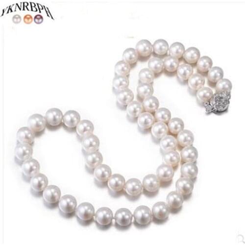 YKNRBPH Womens Party Pearl Necklace Girls S925 Sterling Silver Anniversary Fine Jewelry Necklaces