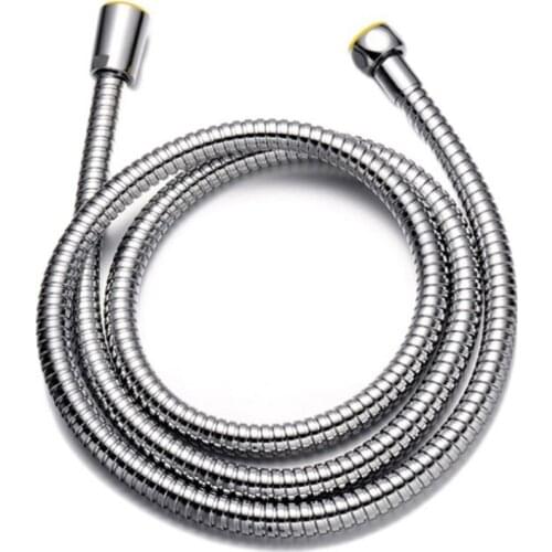 1.2m/1.5m/2m Shower Hose Pipes Stainless Steel Flexible Shower Pipe Chrome Bathroom Heater Water Head Pipe For Bath Accessories