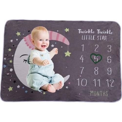 100*75CM monthly Baby Milestone photo Background Blanket Blanket Baby Photography Props Baby Blankets Newborn Angel Wing