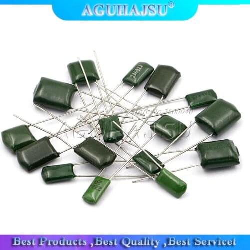 20pcs Polyester film capacitor 250V 400V 1000V 2.2nF 4.7nF 10nF 22nF 68nF 100nF 2E222J 2E472J 2E223J 2E683J 2E104J 2G103J 3A332J