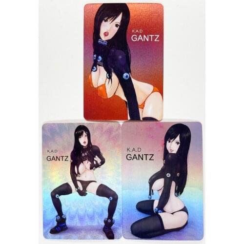 3pcs/set GANTZ Acg Sexy Toys Hobbies Hobby Collectibles Game Collection Anime Cards