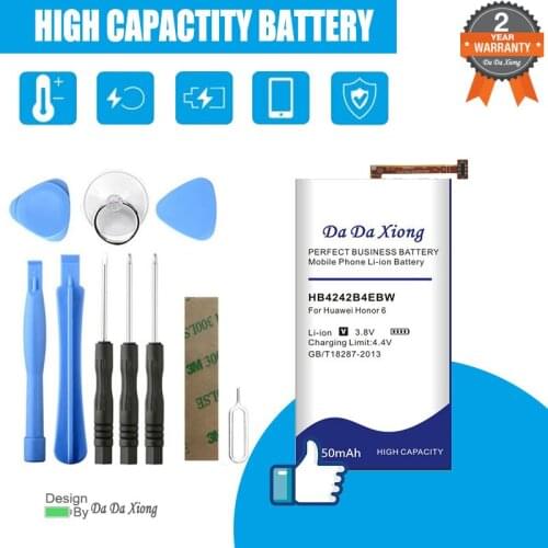 High capacity 5050mAh HB4242B4EBW Battery for Huawei honor 6 H60-L01 H60-L02 H60-L11 H60-L04