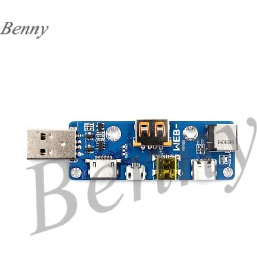 More than WEB-POW002 Multi-function USB Adapter Plate MicroUSB TYPE-C DC PD