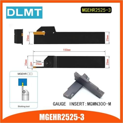 MGEHR2525-3 Extermal Parting and Grooving Turning Tool Holder For MGMN300 Insert Right Hand Bars MGMN 300