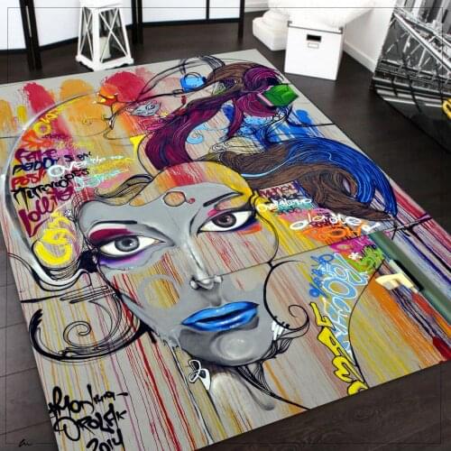 Graffiti Rug For Living Room, Fan , Area Rug, Popular Rug, Personalized Gift, themed Rug, Home Decor,Rug, gezcocuk-562