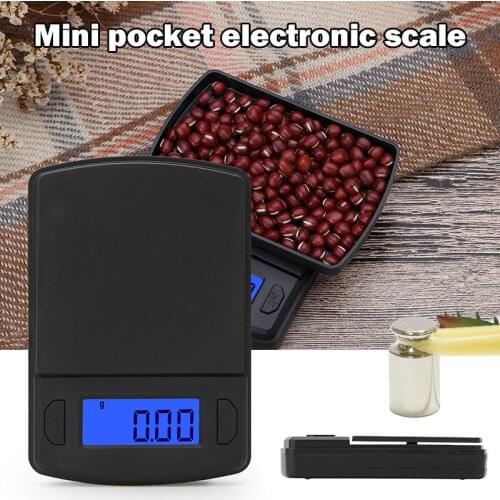 0.01g Mini Pocket Digital Scale for Gold Jewelry Scales Balance Gram 100g-500g LED Electronic Scales Kitchen Scales for Baking