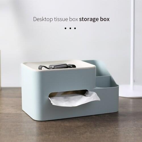 Tissue box, paper box, household living room, dining table, Nordic simple and lovely remote control storage function