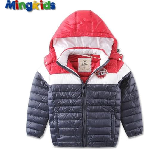 New 2021 Export Europe warm spring boys jacket windproof waterproof Coat 6-11 years old