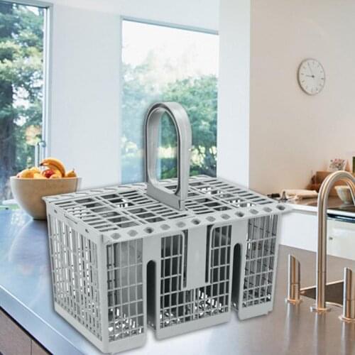 Multifunctional Plastic Universal Dishwasher Cutlery Storage Basket Used Repeatedly Easy To Clean Kitchen Aid Spare Accessories
