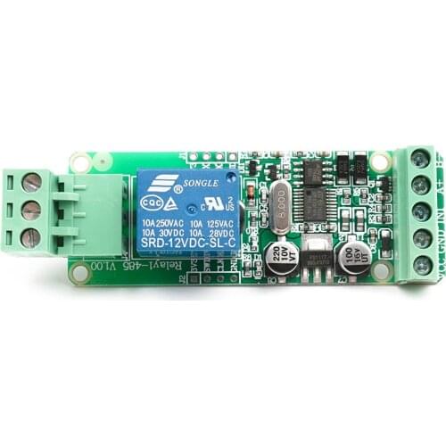 Modbus-Rtu 1 Channel 12V Relay Module Switch Input / Output RS485 / TTL Communication Interface Indicator Board DIY UNO