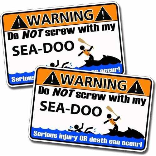 New personality funny sea police rescue fashion sticker warning decals