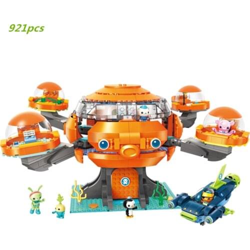 NEW Movie Creator Ideas City Octopus 2.0 Octopod Sets Octonauts Cartoon Building Blocks Model Kit Bricks Toys For Children Gifts