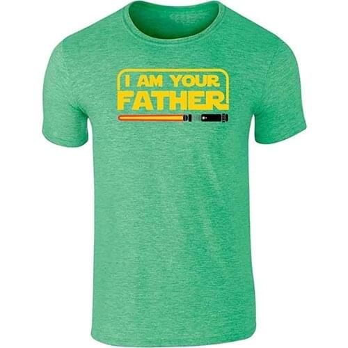 Novelty Graphic Funny I Am Your Father Funny Dad Gift for Dad Family Tee T-Shirt for Men Summer Tops Personality Fashion T-Shirt