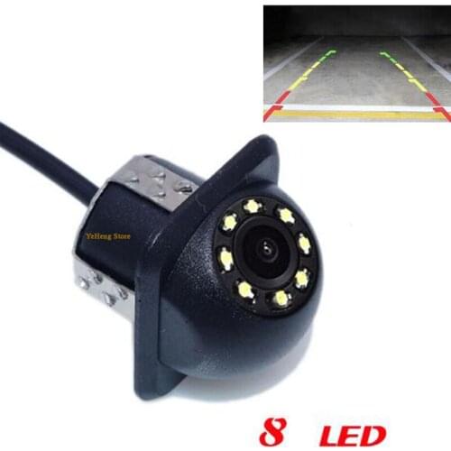 New Product 20mm Drill Hole 8 LED Night Vision CCD Car Parking Vidicon Rear View Camera rear camera truck / bus