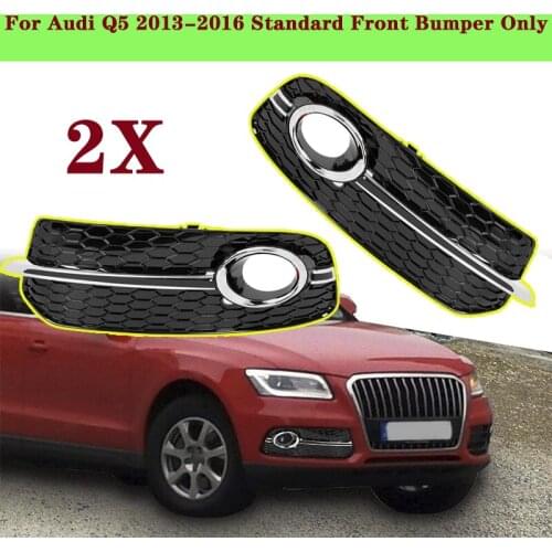 Car Front Bumper Right Side Fog Light Grill Lamp Cover For Audi Q5 2013-2016