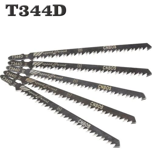 Top Quality 5Pcs/set HSS HCS Ground Teeth Straight Fast Cutting T-Shank Jig Saw Blade Set For Woodworking Wholesale Price