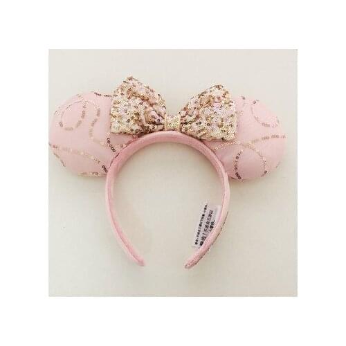 Disney Ear Headband Mickey and Minnie Mermaid Birthday Party Costume Cosplay Plush Adult/Kids Headband Gift