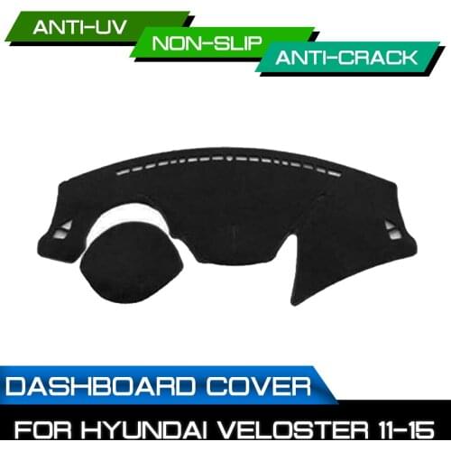 Car Dashboard Mat for Hyundai Veloster 2011 2012 2013 2014 2015 Anti-dirty Non-slip Dash Cover Mat UV Protection Shade