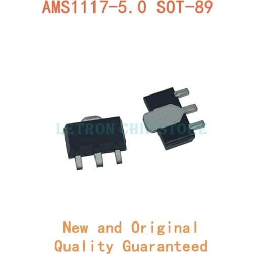 20PCS AMS1117-5.0 SOT89 AMS1117 5V SOT-89 Voltage Regulator new and original IC Chipset